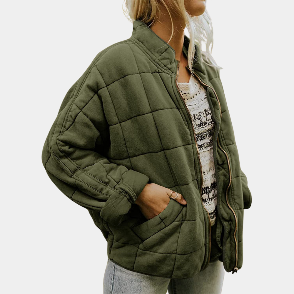 Vilma Stockholm™ | Oversize Quiltad Mellansäsongsjacka