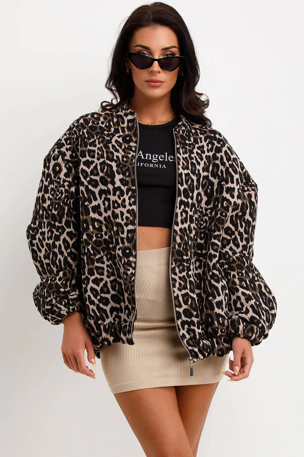 Vilma Stockholm™ | Leopard bomberjacka