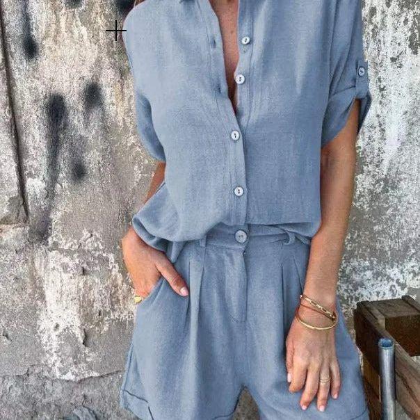 Lyxig och Tidlös Linne-Co-ord Set | Vilma Stockholm™