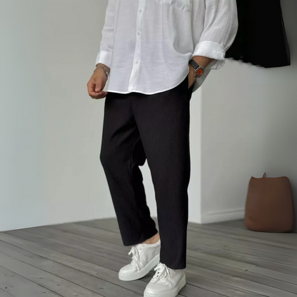 Vilma Stockholm™ | Modern Ribbad Byxa för Herr