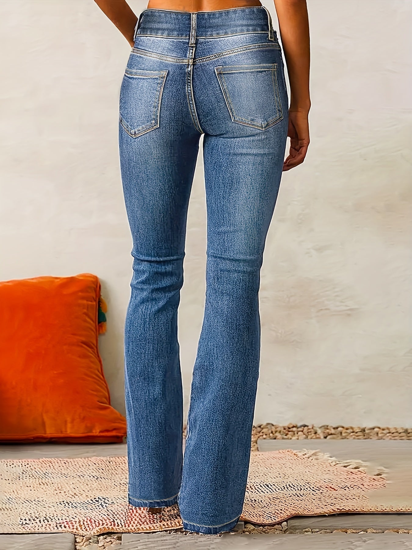 Vilma Stockholm™ | Utsvängda jeans med hög midja