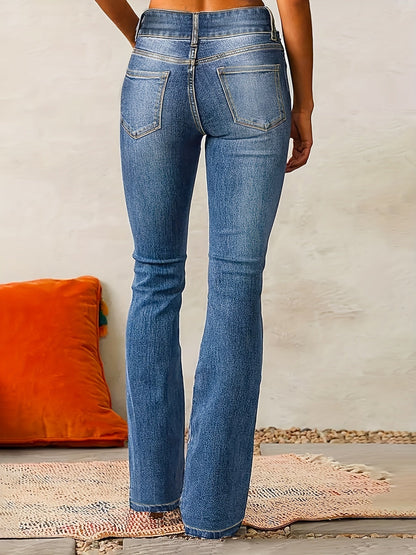 Vilma Stockholm™ | Utsvängda jeans med hög midja