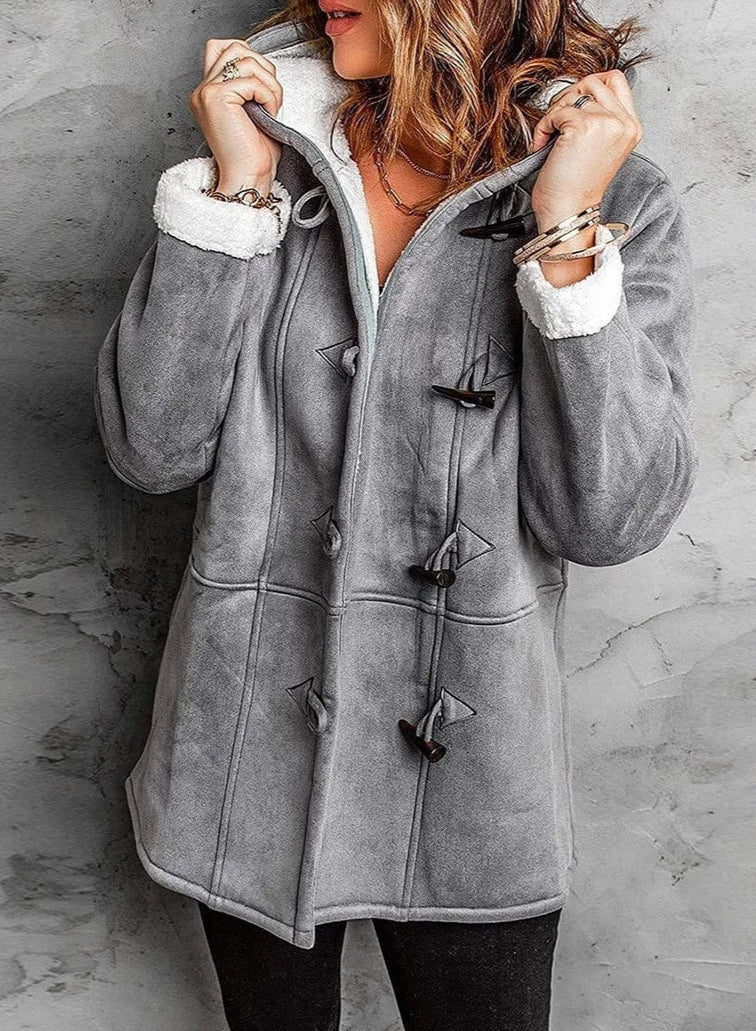 Vilma Stockholm™ | Vadderad Kappjacka med Huva