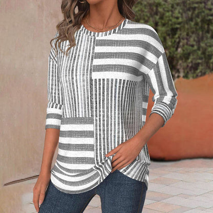 Vilma Stockholm™ | Randig blus i andningsbart tyg