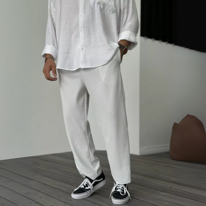 Vilma Stockholm™ | Modern Ribbad Byxa för Herr