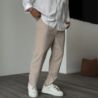 Vilma Stockholm™ | Modern Ribbad Byxa för Herr