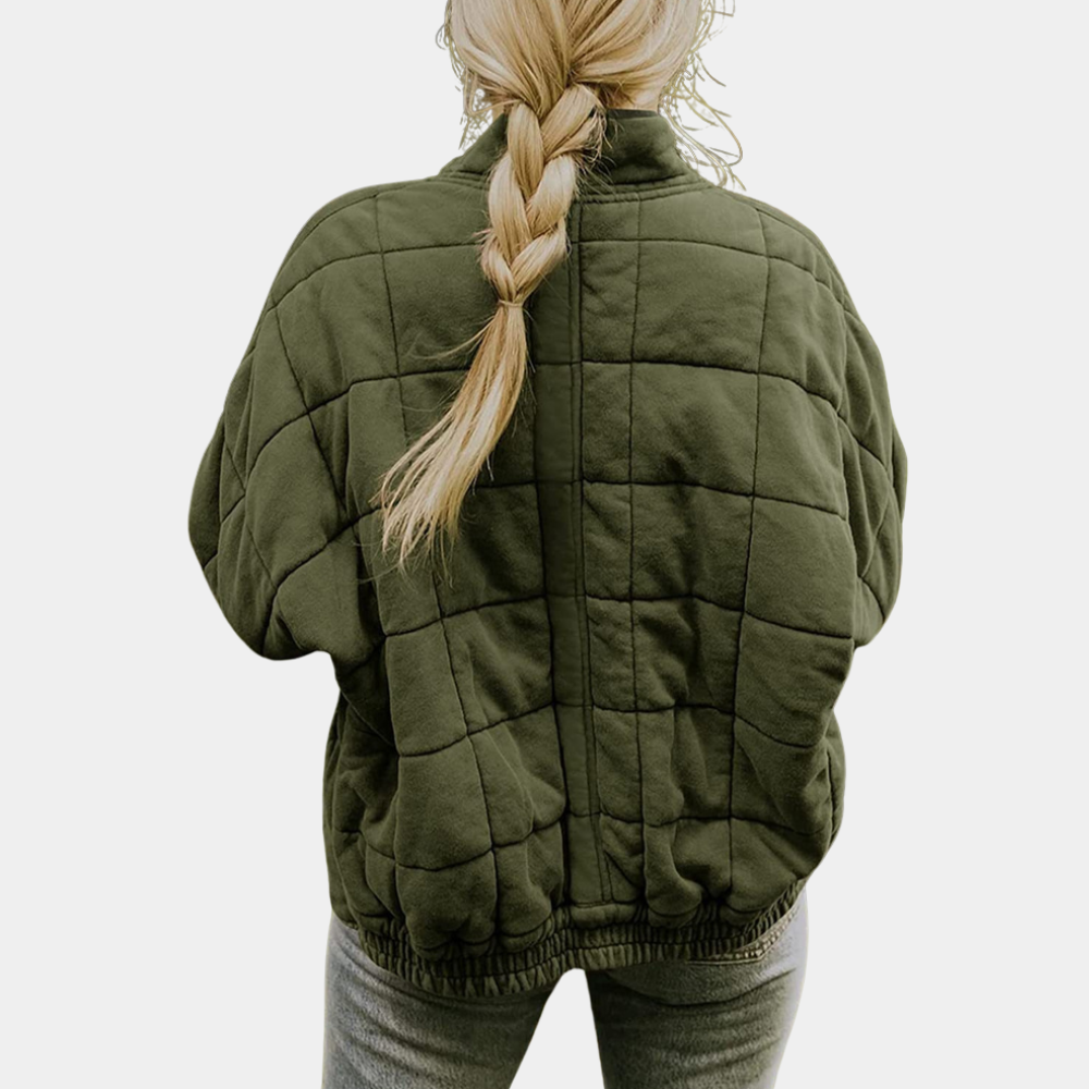 Vilma Stockholm™ | Oversize Quiltad Mellansäsongsjacka