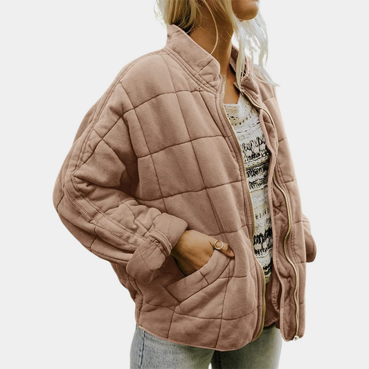 Vilma Stockholm™ | Oversize Quiltad Mellansäsongsjacka