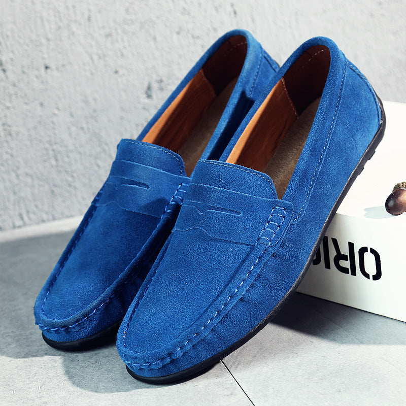 Vilma Stockholm™  | Retro Loafers i Mocka för Herr