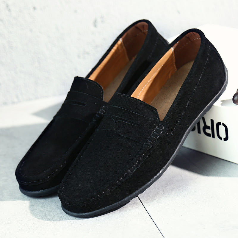 Vilma Stockholm™  | Retro Loafers i Mocka för Herr