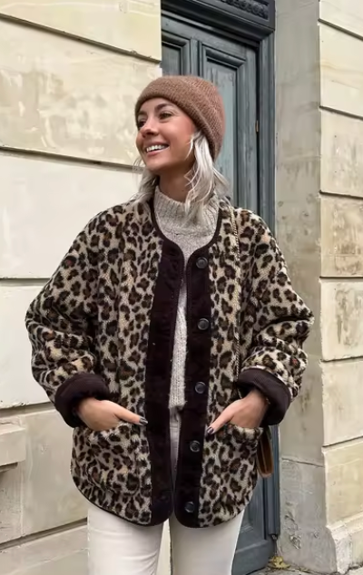 Vilma Stockholm™ | Elegant leopardkofta