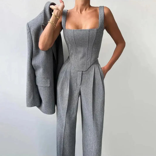 Vilma Stockholm™ | Elegantes 3-Deliges Ensemble