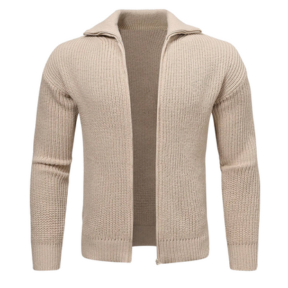 Vilma Stockholm™ | Stickad cardigan med dragkedja