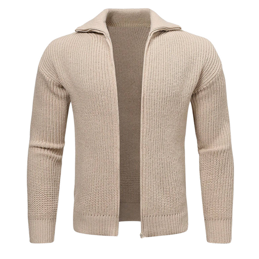 Vilma Stockholm™ | Stickad cardigan med dragkedja