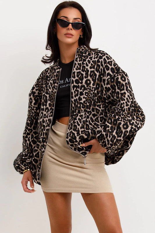 Vilma Stockholm™ | Leopard bomberjacka