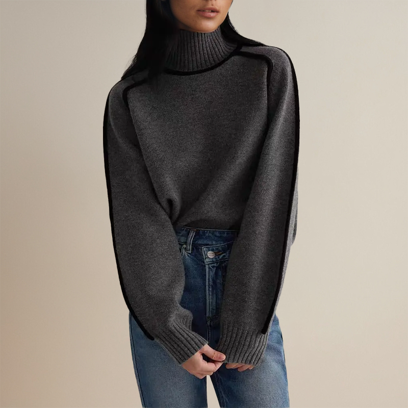 Vilma Stockholm™ | Mysig Stickad Polotröja