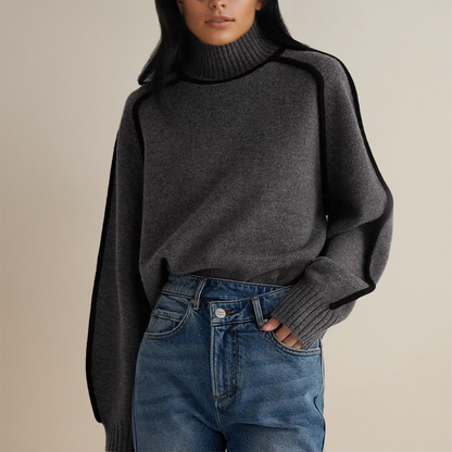 Vilma Stockholm™ | Mysig Stickad Polotröja