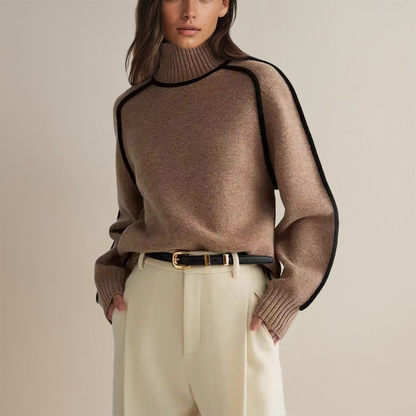 Vilma Stockholm™ | Mysig Stickad Polotröja