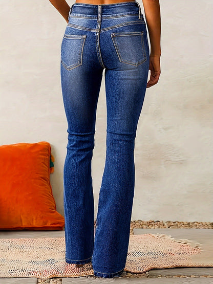 Vilma Stockholm™ | Utsvängda jeans med hög midja