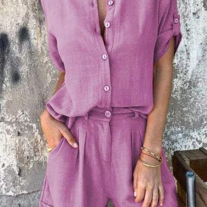 Lyxig och Tidlös Linne-Co-ord Set | Vilma Stockholm™