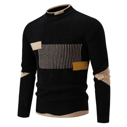 Vilma Stockholm™ | Stickad Herrtröja med Grafisk Design