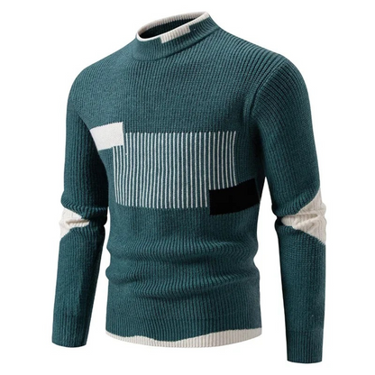 Vilma Stockholm™ | Stickad Herrtröja med Grafisk Design